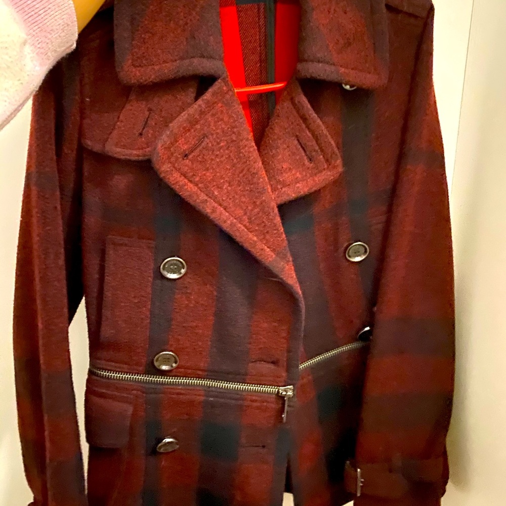 Burberry red jacket